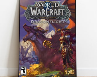 World of Warcraft Expansion Set Poster, Wall Art & Home Decor, Fantasy MMO Poster Gift