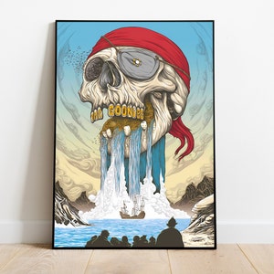 The Goonies Poster, Wall Art & Home Decor, Adventure Comedy Movie Poster Gift