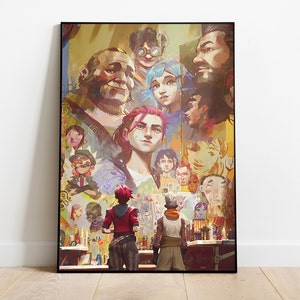 Póster arcano, arte de pared y decoración del hogar, regalo de póster de serie animada