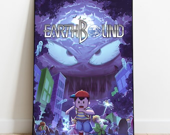 EarthBound Poster, Wall Art & Home Decor, Classic RPG Video Game Poster Gift
