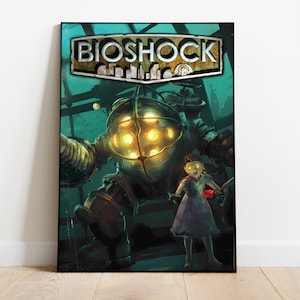 BioShock Poster, Wall Art & Home Decor, Atmospheric Action-Adventure Video Game Poster Gift
