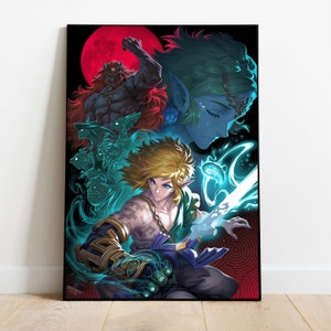 The Legend of Zelda Poster, Wall Art & Home Decor, Iconic Adventure Video Game Poster Gift