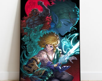 ゼルダの伝説 夢幻の砂時計 18 x 24 インチ ビデオゲーム ポスター