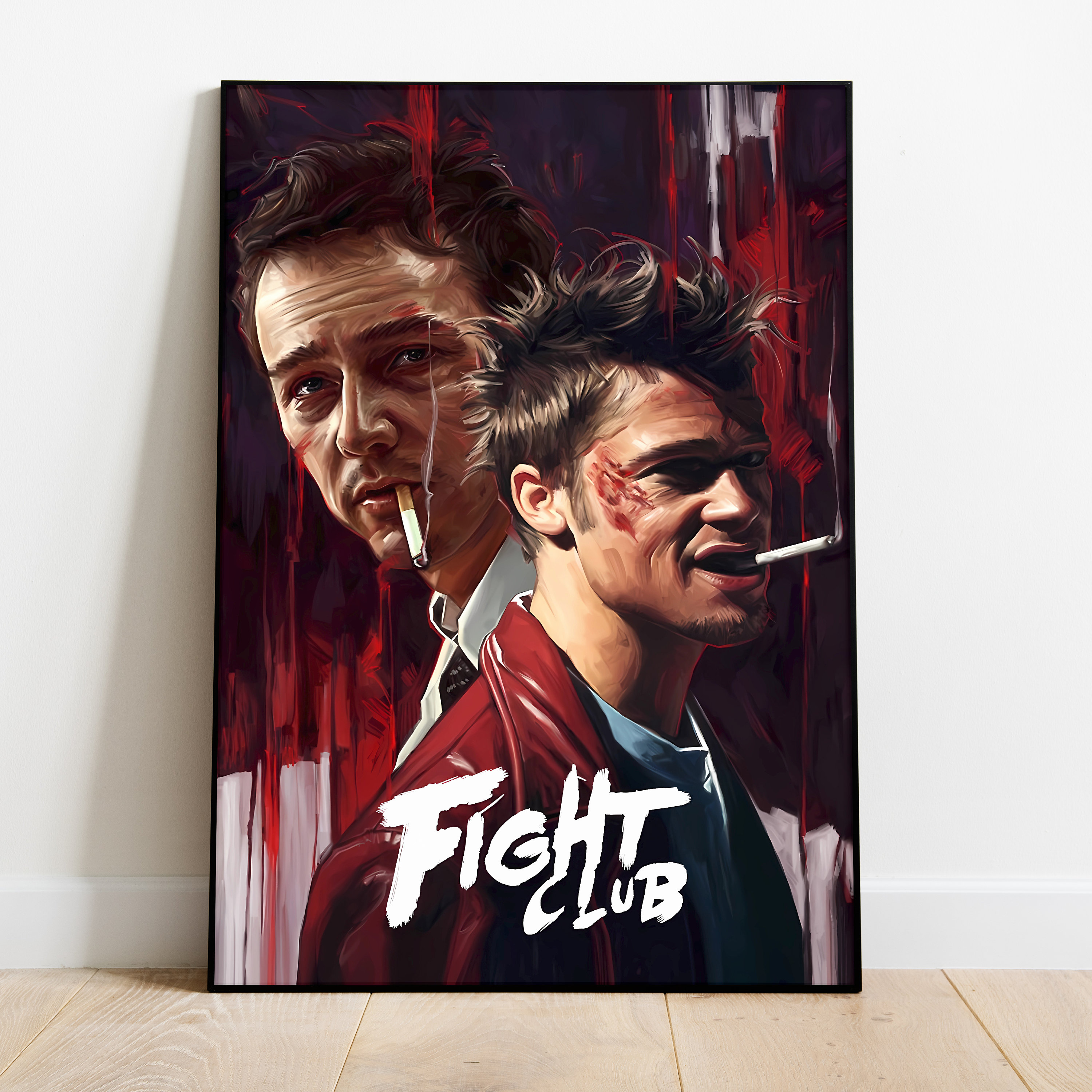 Fight Club Poster, Wall Art & Home Decor, Psychological Thriller Movie Poster Gift