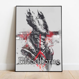 Bloodborne Poster, Wall Art & Home Decor, Action RPG Video Game Poster Gift