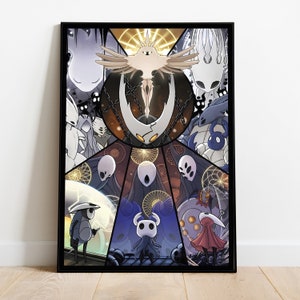 Hollow Knight Poster, Wall Art & Home Decor, Indie Action-Adventure Video Game Poster Gift