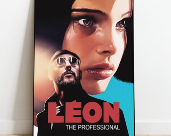 Leon: Das professionelle Poster, Wandkunst & Wohnkultur, Krimi-Thriller Film Poster Geschenk