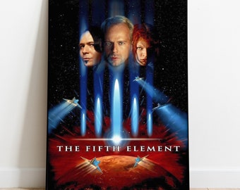 The Fifth Element Poster, Wall Art & Home Decor, Sci-Fi Movie Poster Gift