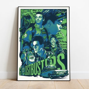 Ghostbusters Poster, Wall Art & Home Decor, Classic Sci-Fi Comedy Movie Poster Gift