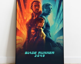 Pôster de Blade Runner 2049, Arte de Parede e Decoração para Casa, Presente para Fã de Filme de Ficção Científica e Mistério