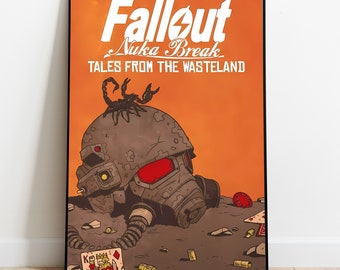 Fallout : poster Nuka Cola, oeuvre d'art murale et décoration d'intérieur, cadeau poster poster de jeu vidéo post-apocalyptique