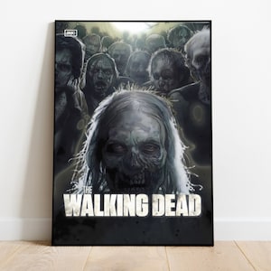 The Walking Dead Poster, Wall Art & Home Decor, Zombie Apocalypse TV Series Poster Gift