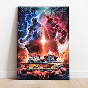 Tekken Poster, Wall Art & Home Decor, Fighting Video Game Poster Gift