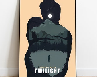 Twilight Series Poster, Wall Art & Home Decor, Vampire Romance Movie Series Poster Gift