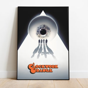 Clockwork Orange Poster, Wall Art & Home Decor, Dystopian Crime Film Gift