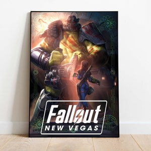 Póster de Fallout: New Vegas, arte mural y decoración del hogar, póster de videojuego de rol postapocalíptico, regalo