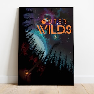 Outer Wilds Poster, Wall Art & Home Decor, Mystery Adventure Video Game Poster Gift