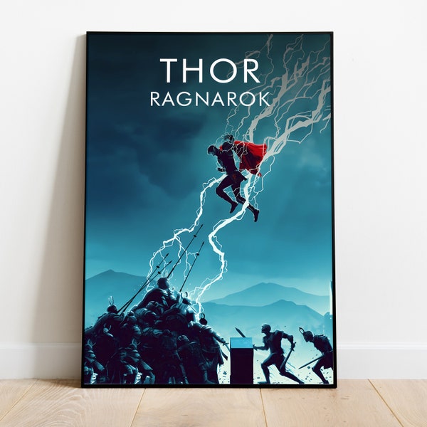 Thor: Ragnarok Poster, Wall Art & Home Decor, Marvel Superhero Movie Poster Gift