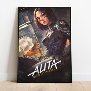 Alita: Battle Angel Poster, Wall Art & Home Decor, Sci-Fi Action Movie Poster Gift