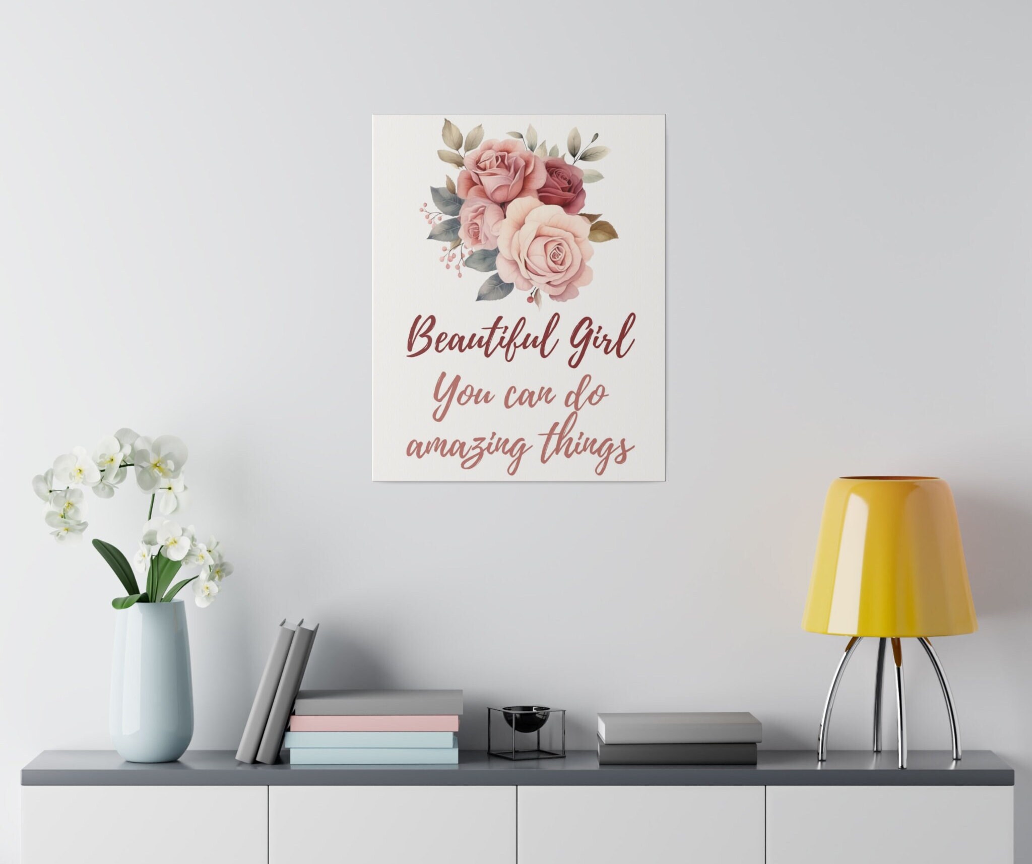 Affirmations Wall Art, Kids Room Wall Decor for Girls, Positive ...