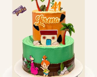 Flintstones cake topper