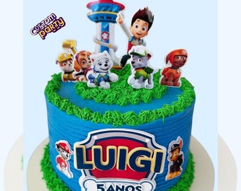 Paw Patrol cake topper