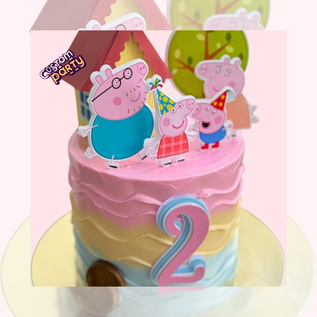 Peppa Pig Fondant Cake Topper