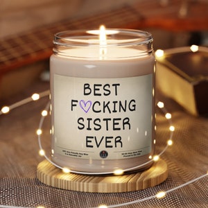 Sister Gift Funny Candle Gifts for Sister Best Sister Ever Birthday Gift for Sister Sibling Gift Christmas Sister Mother's Day Gift Sister