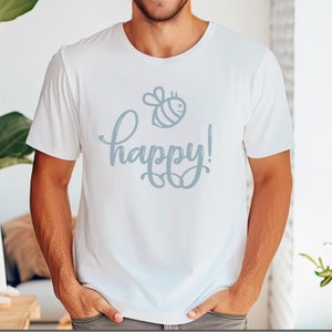 shirt heureux d'abeille Chemise unisexe fille granola abeille T-shirt graphique Apiculture Cottagecore Cadeau Farmhouse pour femmes, vêtements pour femmes image 4