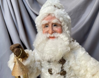 Santa OOAK Santa Heirloom Santa Father Christmas Handmade Christmas Collectible