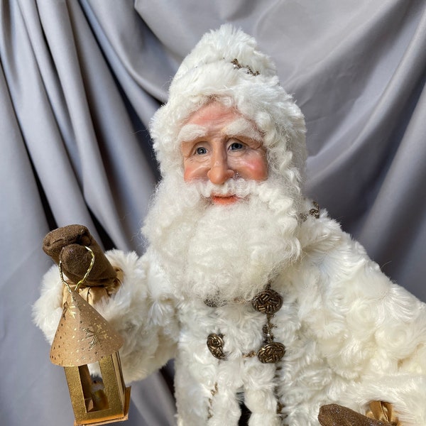 Santa OOAK Santa Heirloom Santa Father Christmas Handmade Christmas Collectible