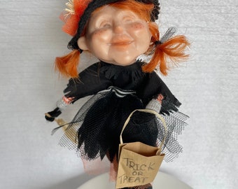 Halloween Kids One of a Kind Handmade Dolls Collectible Art Dolls