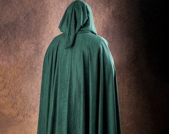 Elven Style Cloak, Medieval Forest Elves, Ranger Cloak LARP Cosplay, Renaissance Fantasy Ren Faire Costume