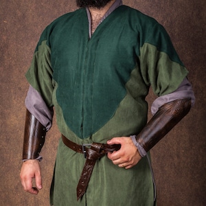 Abito tunica in stile elfico, elfi della foresta medievale, costume di Halloween, cosplay LARP, fantasy rinascimentale