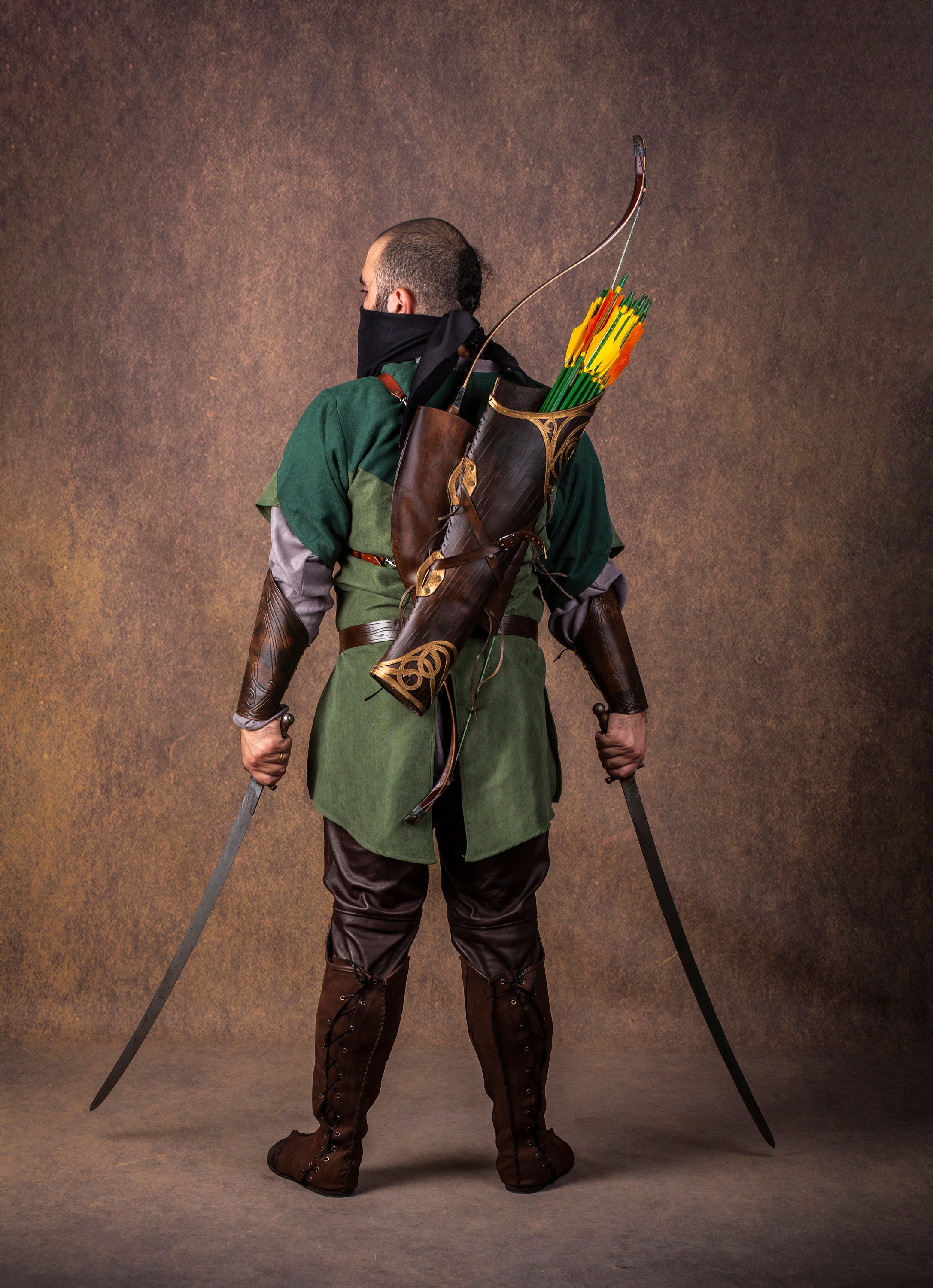 warreplica Archer Quiver/Arrow Holder - LARP & Costume - Vert