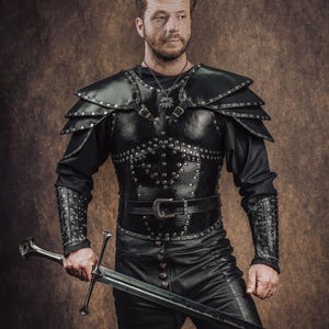 Witcher Cosplay Costume Gerald Of the Rivia Cosplay Leather Armor