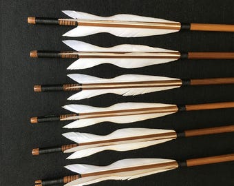 Wooden Elven Archery Arrow, Recurve Bow, Longbow,Hunting Gift,Hunter Gift, Archery Gift