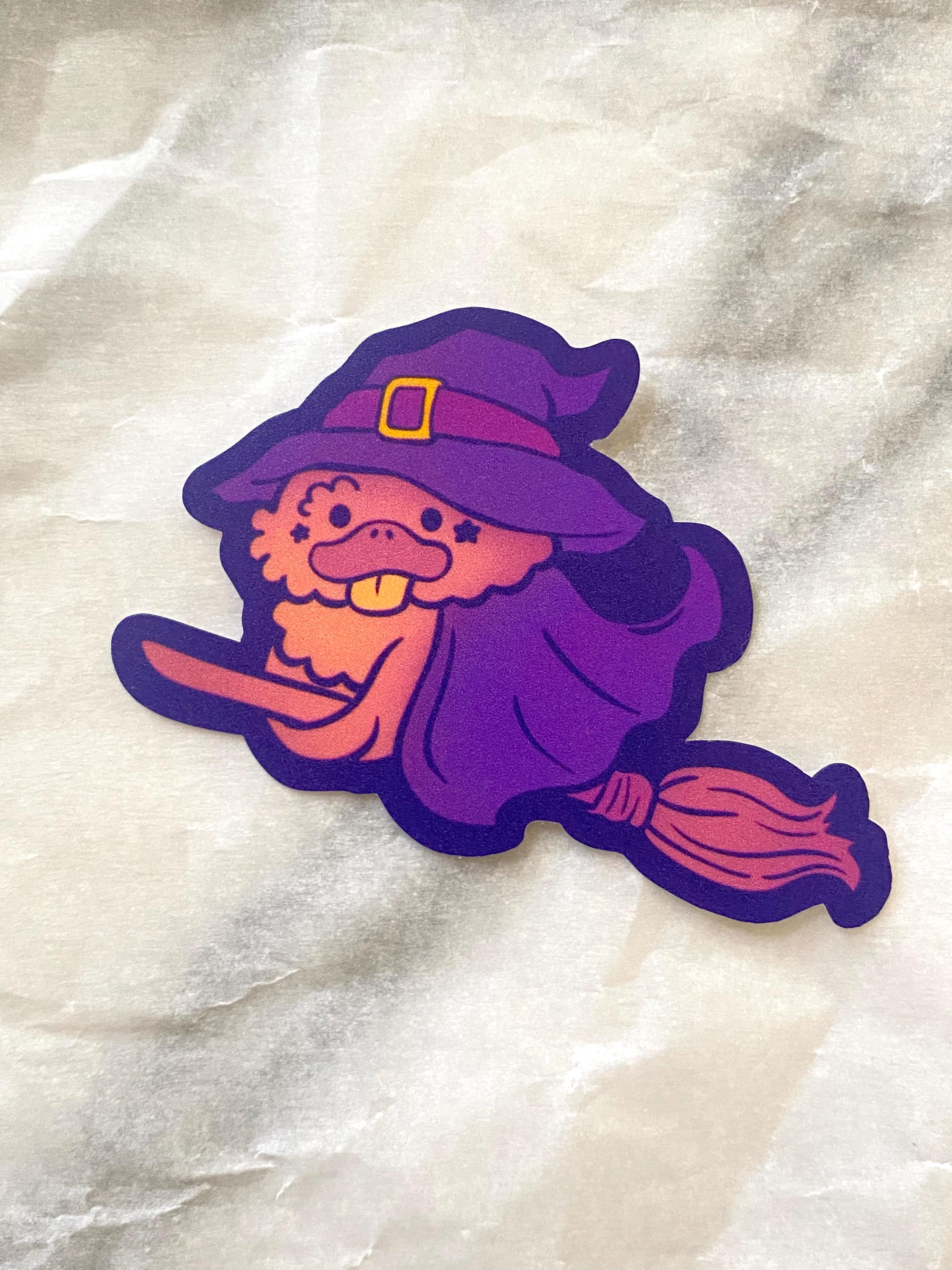 Mse Sticker Spooky Witch Duck | Halloween Duck Sticker Collection | Designed ...