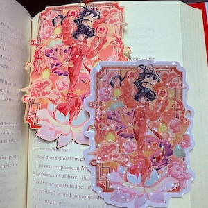 Magical Girl Princess Kimono Metal Bookmarks with Tassels – Fantasy Anime Bookmark, Individual or Set of 5 Mars