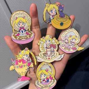 SM Brooch Chibi 2.5 inch Pin Series! Original, R, S, Super S, Holy Grail, Stars ALL Available now!!!