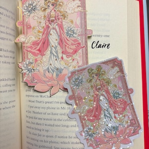 Magical Girl Princess Kimono Metal Bookmarks with Tassels – Fantasy Anime Bookmark, Individual or Set of 5 image 15