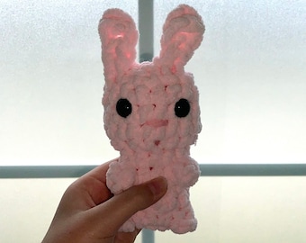 Cuddly Bunny Crochet Pink Bunny Amigurumi Made by Kid