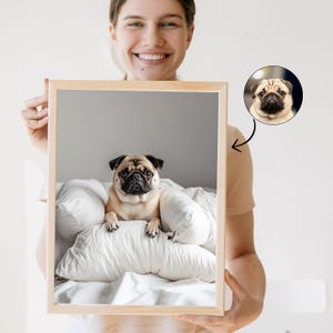 Custom Pet Portrait: Personalized Digital Dog Art (Digital File)