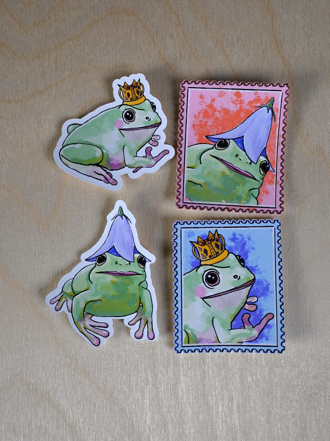 Frog Sticker Set Digital Download | Cute Frog PNG Stickers & Printable ...