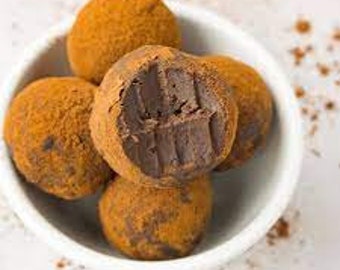 Trufas de chocolate cetogénicas gourmet