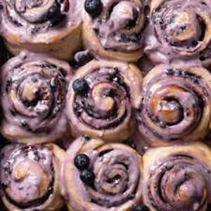 Gourmet Blueberry Cinnamon Roll