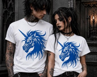 Scary Dead Unicorn Vinyl Heat Transfer, Horror DIY Shirt Iron-On