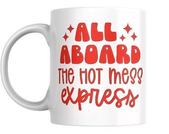 Hot Mess Express  | Funny Mom, Chaos Coordinator vinyl decal sticker
