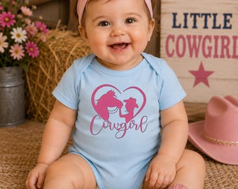 Cowgirl Horse Heart Heat Transfer | Western Rodeo Shirt Design (Ready To Press or iron)