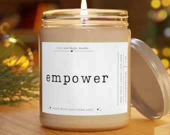 EmpowerCandle,MotivationCandle,InspirationCandle,Women EmpowermentGift,Gift for best friend,Self-Care Candle,Word of Wisdom Candle